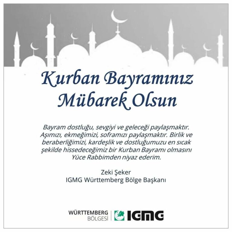 Kurban Bayram Tebriği