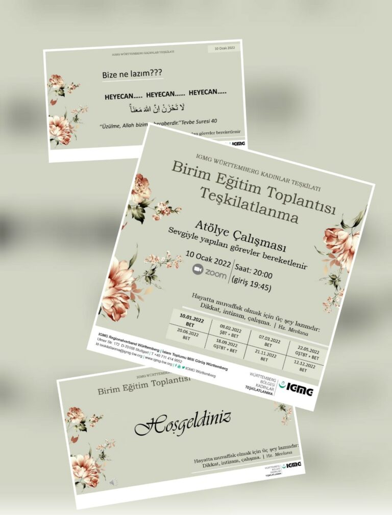 Württemberg Kadınlar Teşkilatı Teşkilatlanma Birimi BET‘leri devam ediyor